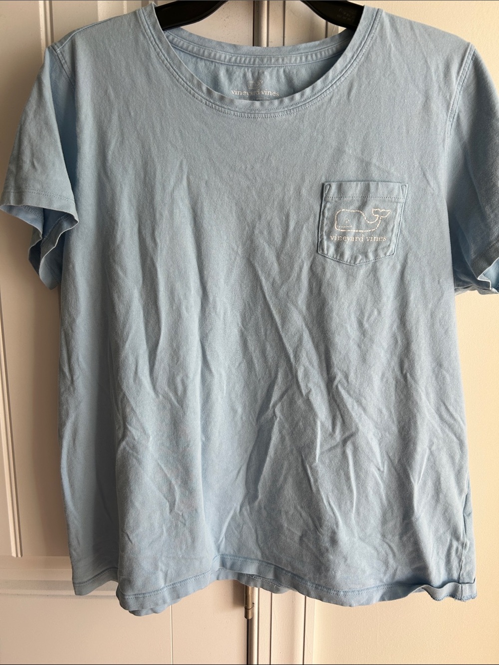 Vineyard Vines Pale Blue Short Sleeve Pocket Tee